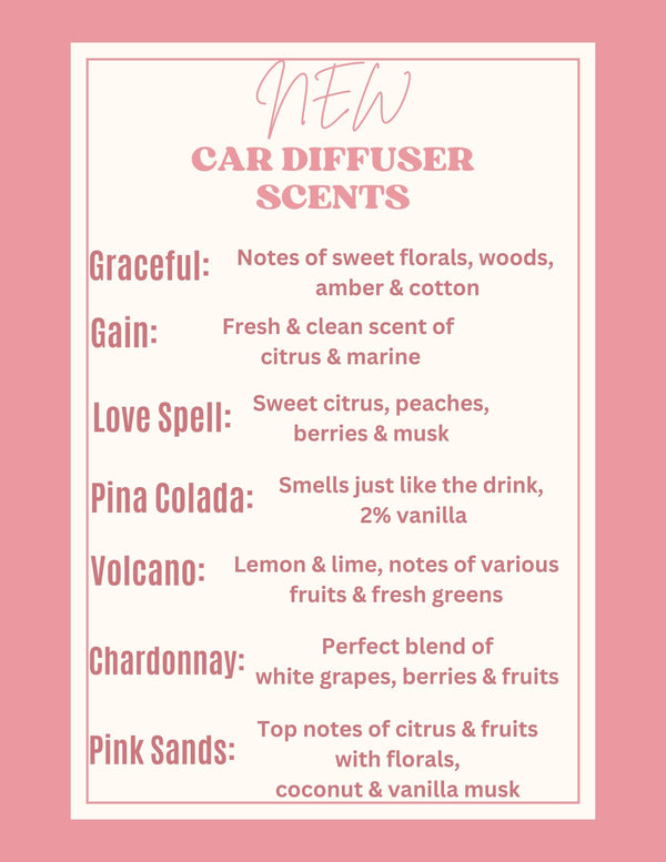 Pink Sands Car Diffuser